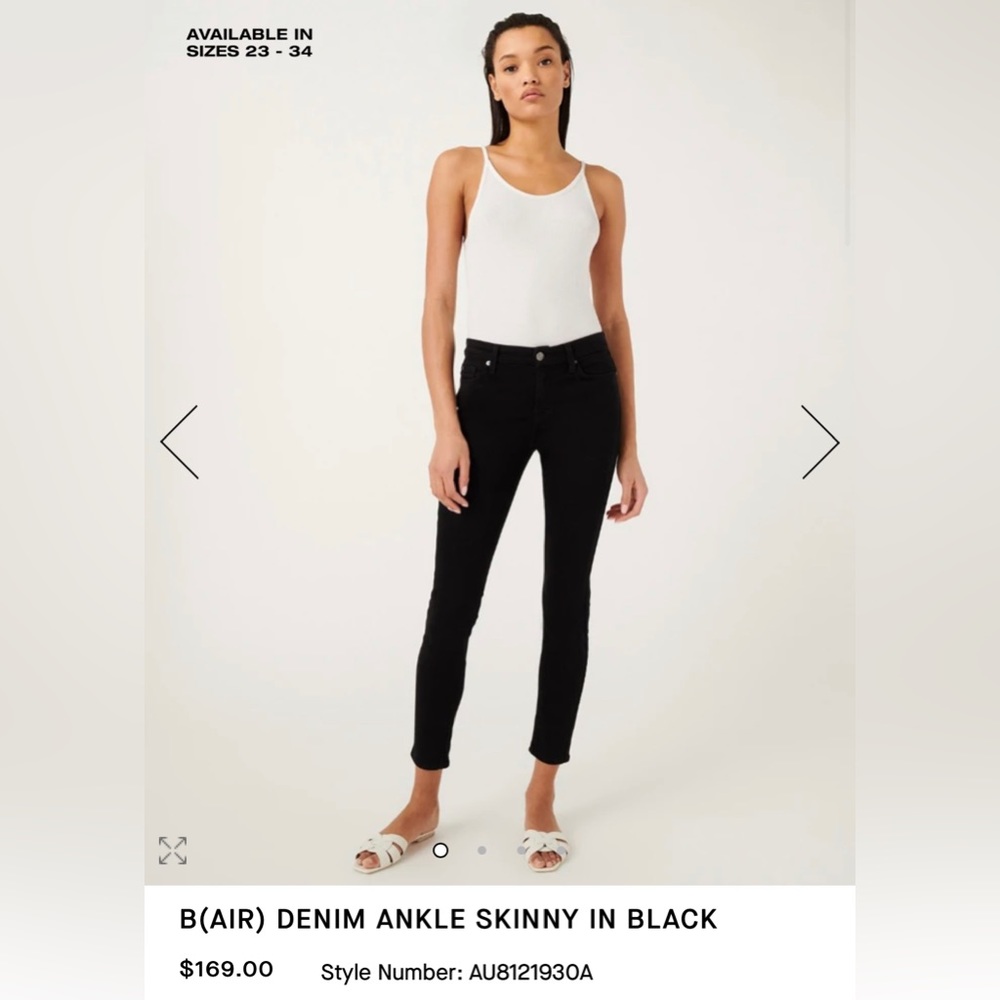 Black, High Waisted, 7 For All Mankind Skinny Jeans